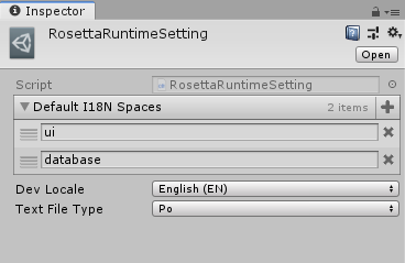 RosettaRuntimeSetting